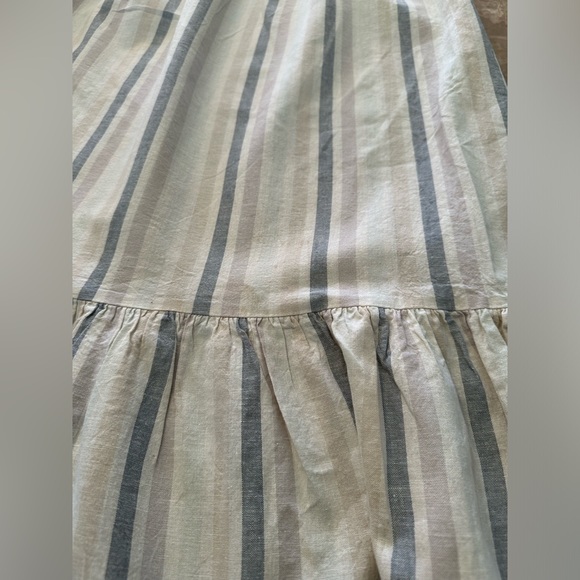 Forever 21 Striped Linen Blend Midi Dress Size M - Picture 11 of 11